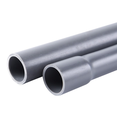 Tubo de conducto eléctrico de PVC para conexión de pegamento Gris Norma ASTM UL 651 Sch 40 Tamaño