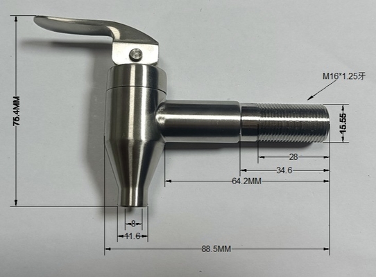 Valva de acero inoxidable núcleo del dispensador de bebidas modernas chorro para cubierta de agujero único montado