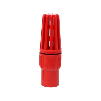 Valvas de pie de bola de 110 mm de PP para bombeo de plástico blanco gris