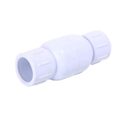 Valvas de pie de bola de 110 mm de PP para bombeo de plástico blanco gris