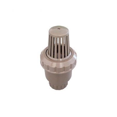 Valvas de pie de bola de 110 mm de PP para bombeo de plástico blanco gris