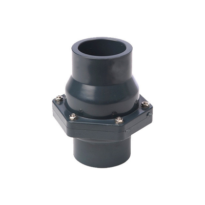 Valvas de pie de bola de 110 mm de PP para bombeo de plástico blanco gris