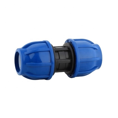 Accesorios de compresión de PP azul para el suministro de agua y el riego agrícola