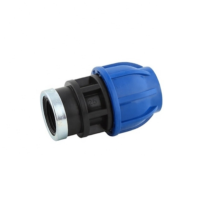 Accesorios de compresión de PP azul para el suministro de agua y el riego agrícola