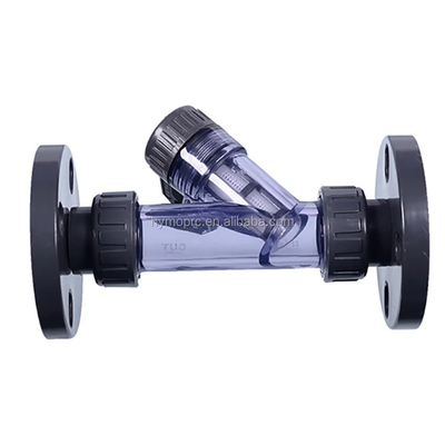 Industria 1 pulgadas transparente PVC Y-Estrenador con conexión de enchufe / hilo y mango