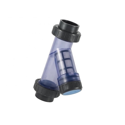 Industria 1 pulgadas transparente PVC Y-Estrenador con conexión de enchufe / hilo y mango