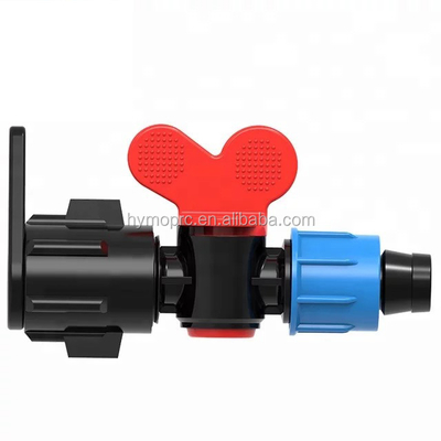 16 mm / 20 mm PP Mini válvula de bolas de plástico para el control de riego 100 M de longitud