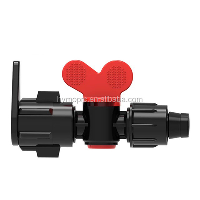 16 mm / 20 mm PP Mini válvula de bolas de plástico para el control de riego 100 M de longitud