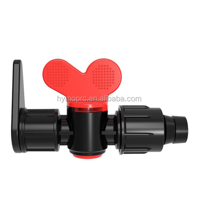 16 mm / 20 mm PP Mini válvula de bolas de plástico para el control de riego 100 M de longitud