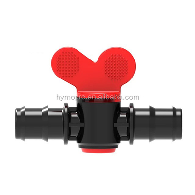 16 mm / 20 mm PP Mini válvula de bolas de plástico para el control de riego 100 M de longitud