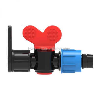 16 mm / 20 mm PP Mini válvula de bolas de plástico para el control de riego 100 M de longitud