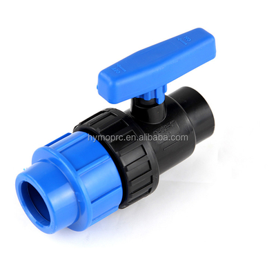 Fabricación de válvulas de bolas de PVC negras de 50 mm Hembra Hombre Servicio de moldeo Presión 1,0 MPA