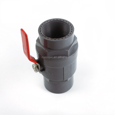 11/2 Tamaño de válvula de bola de PP para la aplicación de agua de baño OEM y ODM Material compatible