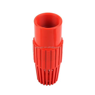 Válvula de pie de bomba de agua industrial UPVC con mango del pedal del pie en gris blanco