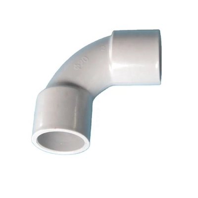 25 mm de PVC blanco de tubería de ajuste de conducto estándar DIN para soldadura eléctrica