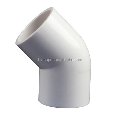 Lista 40 PVC de agua de tubería de 1 pulgada PVC Codo para NPT BSP BSPT hilo en el mercado