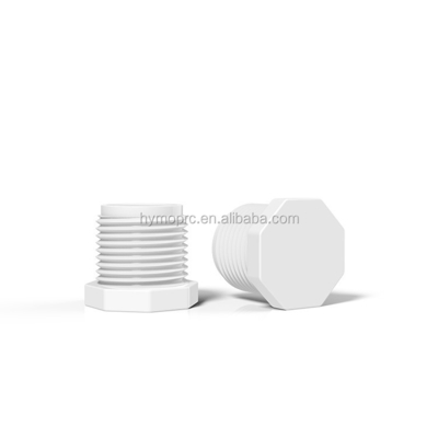 Materiales sanitarios de plomería PVC conector de agua Lista 40 PVC accesorios de tubería 3/4 pulgadas