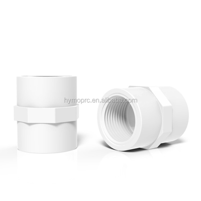 Materiales sanitarios de plomería PVC conector de agua Lista 40 PVC accesorios de tubería 3/4 pulgadas