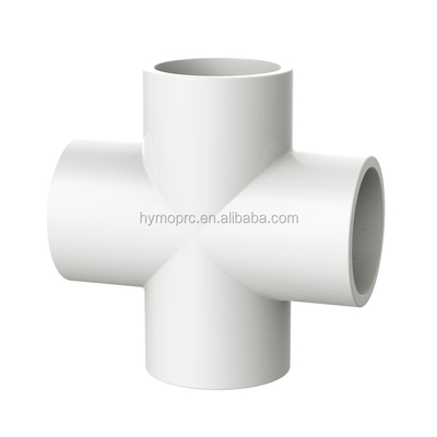 Materiales sanitarios de plomería PVC conector de agua Lista 40 PVC accesorios de tubería 3/4 pulgadas