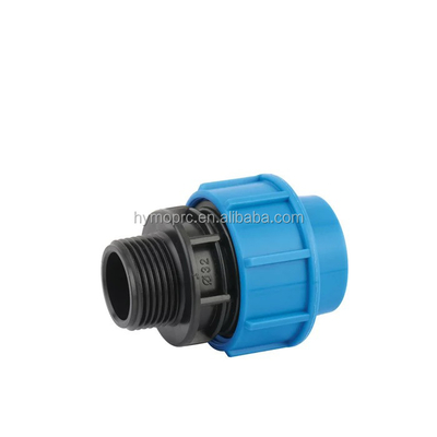 Acoplamiento de liberación rápida de PP accesorios de compresión Conexión de brida Cabeza redonda 20 mm-400 mm