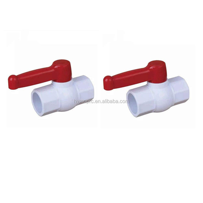1.0MPA PVC válvula de bolas de salida 11/2 2 pulgadas ABS manija de rosca directa válvula ANSI BS