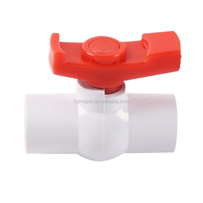 2 pulgadas de PVC válvula de bolas con mango de barco fabricado para ASTM y DIN normas Ideal