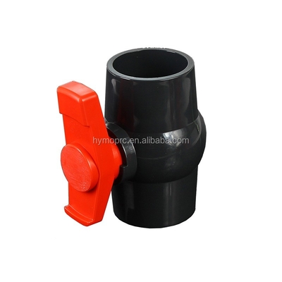 2 pulgadas de PVC válvula de bolas con mango de barco fabricado para ASTM y DIN normas Ideal