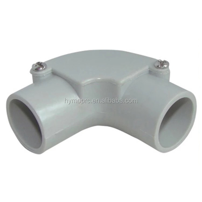 Cajas de unión de PVC eléctricas de plástico de color blanco OEM con tipo de hilo NPT BSP BSPT