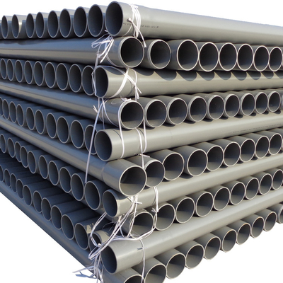 Conexión de pegamento 8 pulgadas PVC tubo de drenaje para agua de plástico de gran diámetro y drenaje