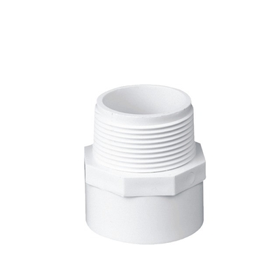 Tipo de hilo del tubo de PVC de espesor estándar para piscina Cabeza redonda blanca NPT BSP BSPT