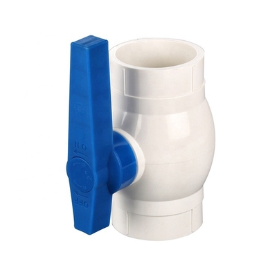 1 válvula de bolas de PVC con mango con soporte OEM Estándar de longitud Estándar ASTM/DIN/ASNZ/JIS