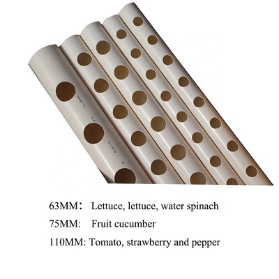 Sistema hidropónico de tubería de PVC redondo de color blanco de 63 mm 75 mm con las necesidades del comprador B2B en mente