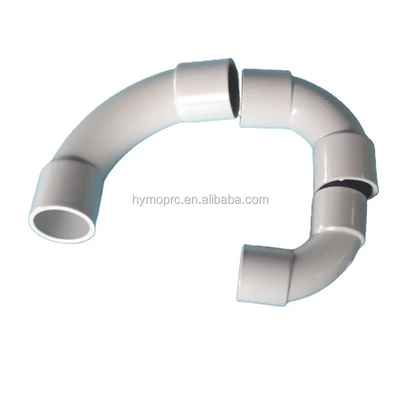 20 mm 25 mm conducto eléctrico de PVC L acoplamientos de flexión en color blanco con grosor estándar