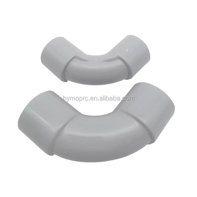 20 mm 25 mm conducto eléctrico de PVC L acoplamientos de flexión en color blanco con grosor estándar