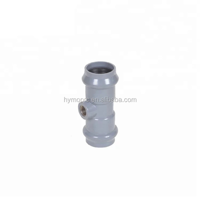 Fittings y conectores de tuberías de PVC OEM fabricados con unión de caucho según la norma DIN