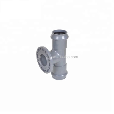 Fittings y conectores de tuberías de PVC OEM fabricados con unión de caucho según la norma DIN