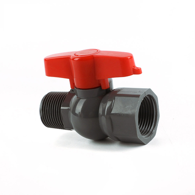 Válvula de bolas de plástico de PVC/UPVC para válvulas de bolas Categoría de longitud estándar Fabricada