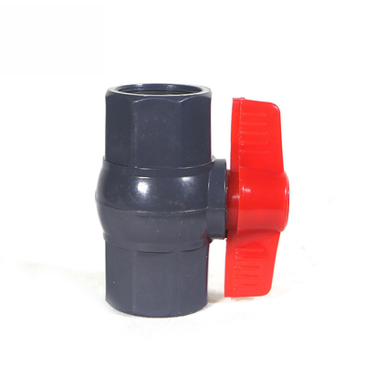 Fabricación de válvulas de bolas de doble unión de PVC de 6 pulgadas para el servicio de manija y moldeo ABS