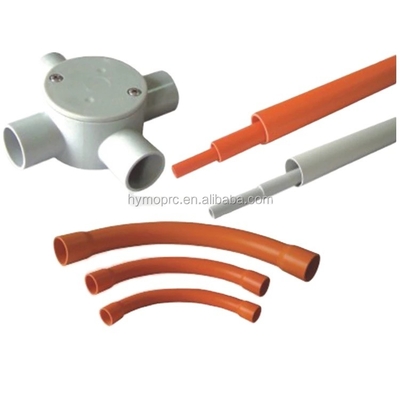 Tubos y accesorios de conductos de plástico UPVC de 25 mm en blanco en el estándar DIN con longitud 3M