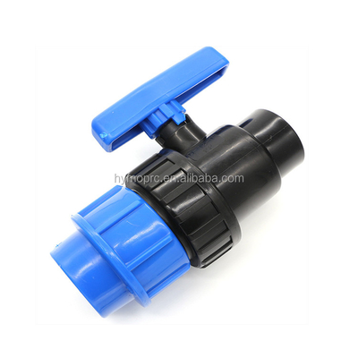 32 mm de color azul accesorios y válvulas de compresión de PP para riego color gris blanco