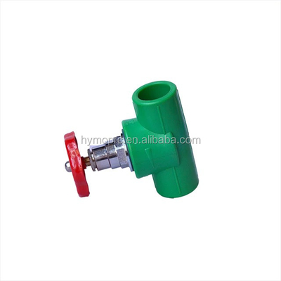 PPR Tubos y accesorios válvula de bloqueo de bolas válvula de puerta PPR para accesorios de baño
