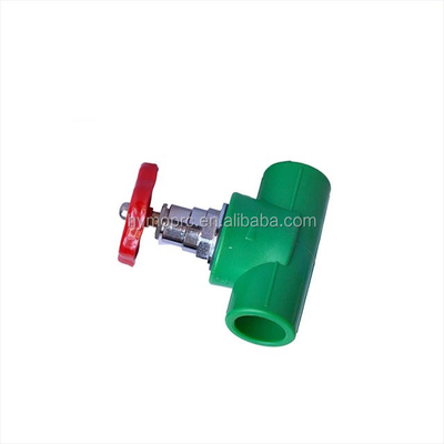 PPR Tubos y accesorios válvula de bloqueo de bolas válvula de puerta PPR para accesorios de baño