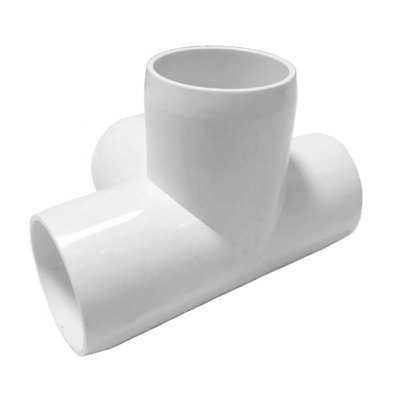 Estándar ASTM 3/4 pulgadas Conector de esquina de 3 vías Conjunto de codo de PVC para tuberías