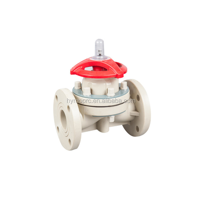 PPH ASTM DIN Estándar 4 pulgadas de plomería sanitaria del tanque de fondo de la válvula de solenoide diafragma CPVC