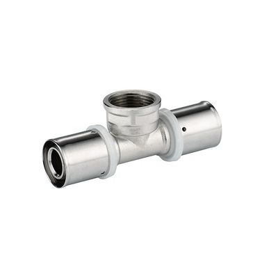 16 mm Fittings de tees femeninas PEX Prensa de tuberías para necesidades de plomería personalizadas