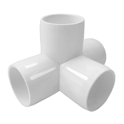 Estándar ASTM 3/4 pulgadas Conector de esquina de 3 vías Conjunto de codo de PVC para tuberías