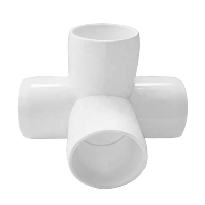 Estándar ASTM 3/4 pulgadas Conector de esquina de 3 vías Conjunto de codo de PVC para tuberías