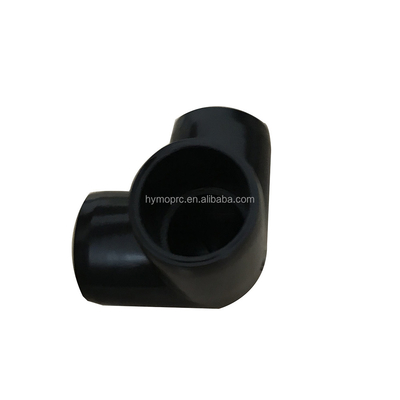 Codo de PVC negro de 3 vías para 1/2 &quot;a 1&quot; Accesorios de tubería personalizables OEM ODM
