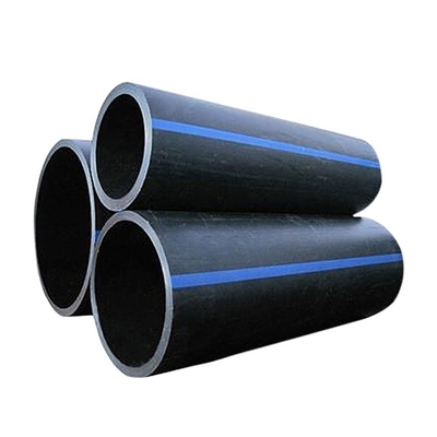 Muestra de tubería de drenaje reforzada de acero HDPE con conexión de pegamento para el flujo de agua y SDR 17.6