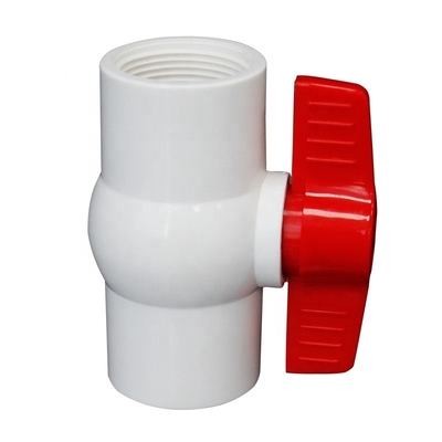 1 pulgada de PVC válvula de bolas para el suministro de agua energía hidráulica OEM personalización soportada